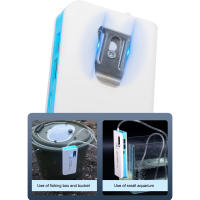 Bomba De Oxígeno Portátil Para Pesca Y Acuario Con Linterna Recargable USB 3000mAh Aerator Para Tanque De Peces Tamaño Compacto - details 21