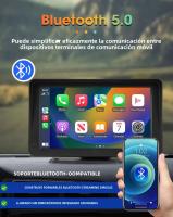 Pantalla Táctil Inteligente Universal 7 Pulgadas Android Auto CarPlay Inalámbrico Radio Multimedia Video Player FM AUX BT MirrorLink Para Coche - details 6