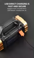 Linterna Solar LED Potente Portátil Con Luz De Trabajo COB Recargable USB 4 Modos De Iluminación Torcha Solar Para Exteriores - details 9