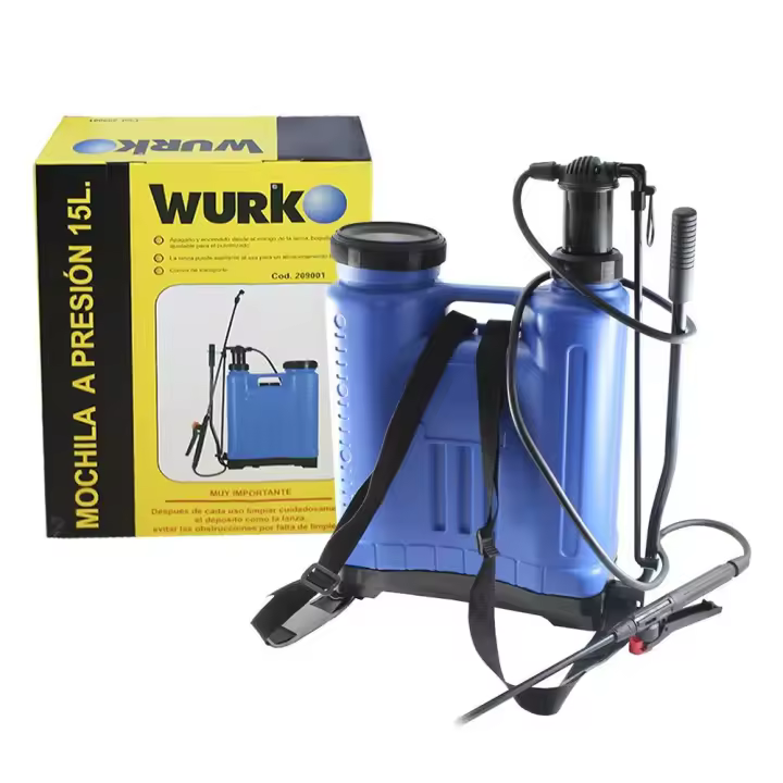 Wurko Sulfatadora Pulverizador Manual de 15 Litros con Lanza PVC - 1