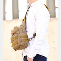 Bolsa De Hombro Táctica Al Aire Libre Para Hombres Y Mujeres Bolsa De Pecho Para Deportes Y Viajes Caza Camping Pesca Molle - details 4