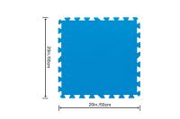 LILI HOME 🧩 Pack de 9 Piezas de Suelo para Piscina – Foam Azul Tamaño por pieza: 50 x 50 cm | Grosor: 2.5 mm | Cobertura total: 2.25 m² aprox. Es ideal para crear una superficie segura, limpia y cómoda alrededor de piscinas, en zonas de juego o cualq - details 1