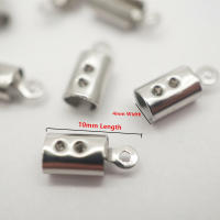 100Pcs Terminales De Cordón De Acero Inoxidable 304 Para Joyería Cierre De Plegado Conector De Tapa De Cuero Suministros De Joyería HK194 - details 4