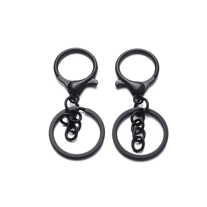 5Pcs/Lot Colgante De Loro Para Cadena De Llaves Colorido 30mm Conectores De Hebilla De Langosta Para DIY Accesorios De Joyería De Cierre Redondo Unisex - 1