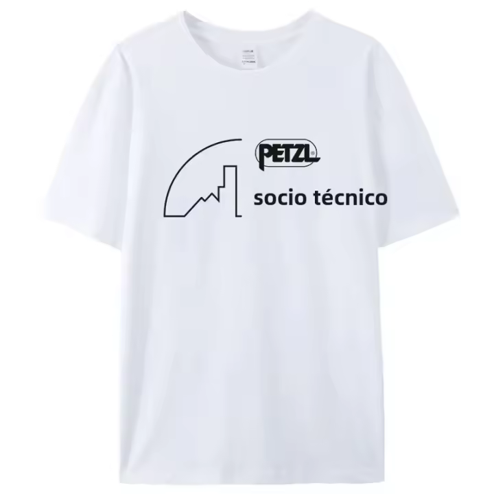 Camiseta De Verano Para Hombre PETZL Impresión Suave Y Transpirable Manga Corta Moda Casual Ropa Superior Cómoda Para La Calle - 1