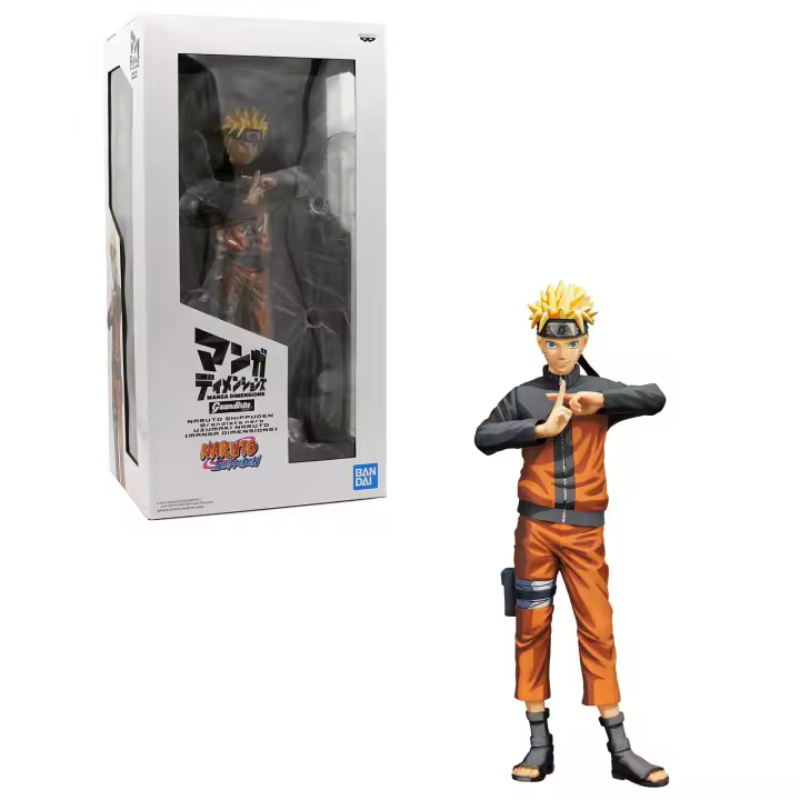 Figura Banpresto NARUTO SHIPPUDEN Naruto Uzumaki Grandista Nero Manga Dimensiones 27cm - 1