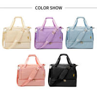 Bolsa De Gimnasio Grande Para Mujer Con Separador Seco Y Humedo Bolsa De Viaje Impermeable Con Bolsillo Para Zapatos Bolsa Deportiva De Yoga Portátil De Oxford - details 2