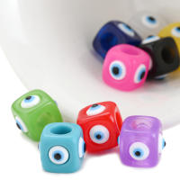 5pcs 12x14mm Mix Square Beads De Resina Con Agujero Grande Para Hacer Joyas Pulsera Llavero Cadena De Teléfono - details 2