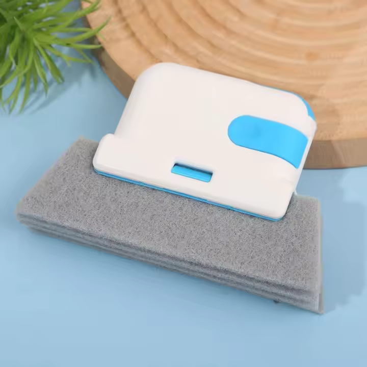 Cepillo De Limpieza Para Ranuras De Ventanas 2 En 1 Cepillo Para Espacios Estrechos Y Gabinete Herramientas De Limpieza Del Hogar Material Plástico - 1