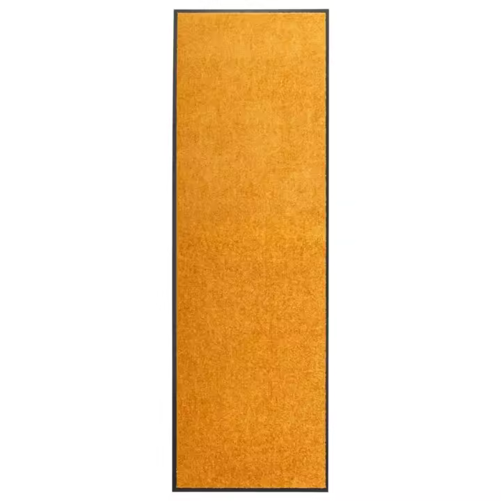 vidaXL Felpudo lavable naranja 60x180 cm - 1