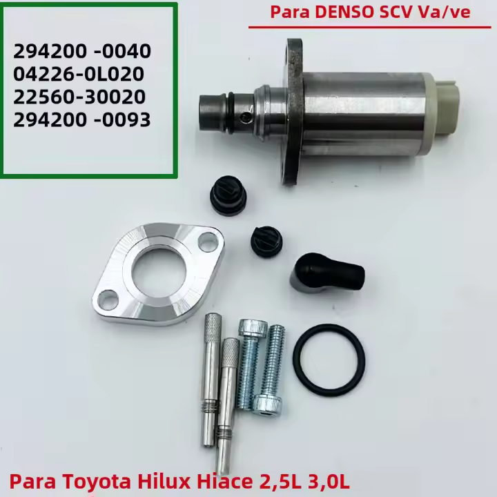Válvula De Control De Succión De Bomba De Combustible SCV Para Toyota Hilux Hiace 2.5L 3.0L Denso 04226-0L020 294200-0040 294200-0042 04226-0L010 Metal Reemplazo Original - 1