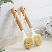 Cepillo para Platos de Madera 2 Piezas Cepillo para Lavar Platos Mango Largo Olla Cepillo con Cuerda Colgante para Lavar Platos - details 2
