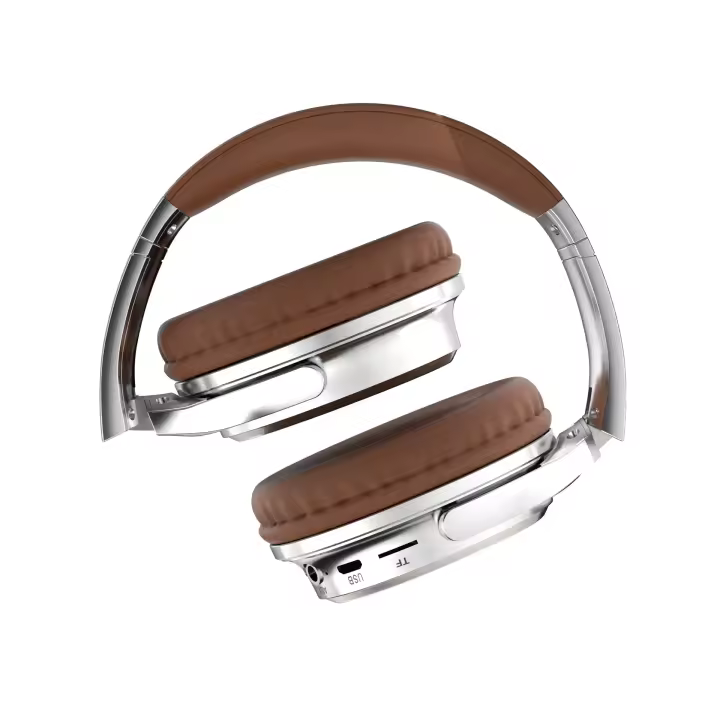 Auriculares con Cancelación de Ruido Bluetooth - Marrón Plisado - 1