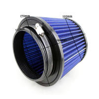 Filtro De Aire Reutilizable De 115mm Para Coche Estilo Universal Color Rojo Y Azul Modificado Con Cabeza De Hongo Accesorios De Auto - details 4
