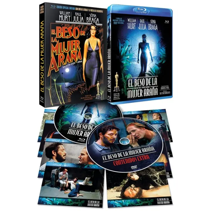 El Beso de la Mujer Araña BD + Edición Especial con DVD de Extras + Funda + 8 Postales 1985 O Beijo da Mulher Aranha (Kiss of - 1