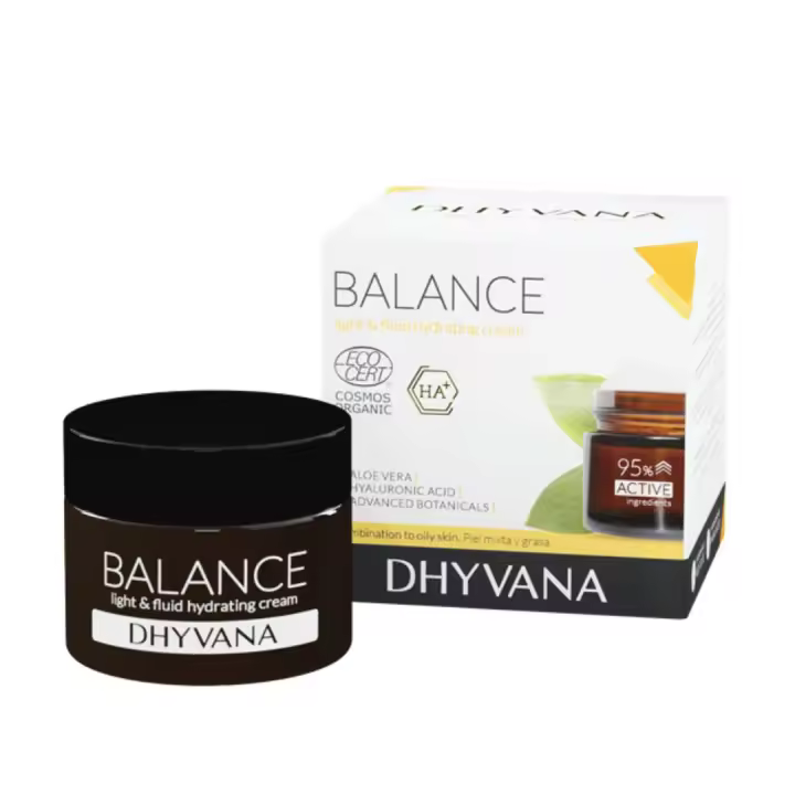 Crema Hidratante Ligera 100% Natural | Piel Mixta & Grasa | DHYVANA - 1