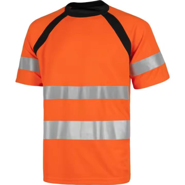 Camiseta de Trabajo con Cintas Reflectantes de Alta Visibilidad - 1