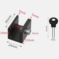 2 Pcs Bloqueador De Ventana Ajustable Para Niños Y Animales Seguridad Antirrobo Puerta Sin Perforar Herramienta De Aluminio - details 6