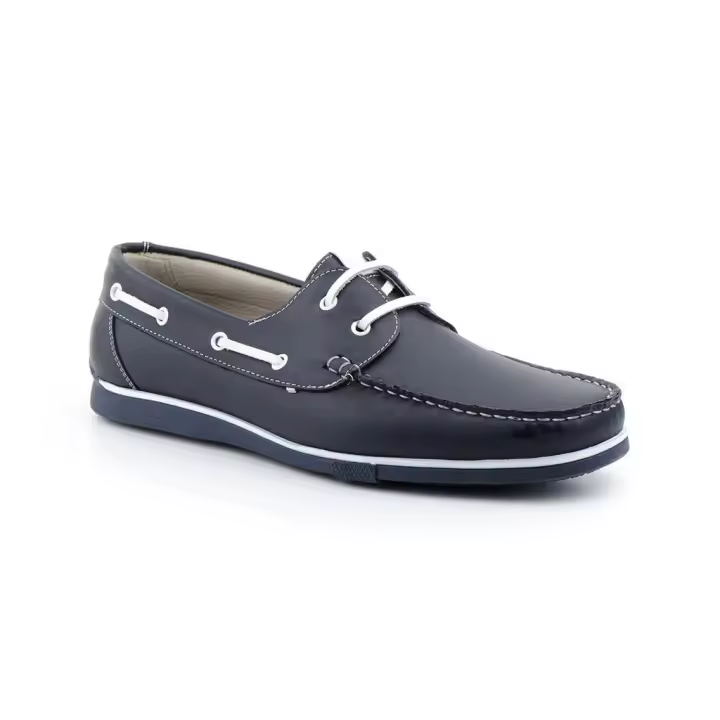 140n Marino  Hecho en España Náuticos Hombre Piel Marino Cordones Numeración: 39-45 Marca: Nautic JAM Color: Marino nautico muy comodo moderno e ideal para ir vestido e informal de gran calidad y comodidad - 1