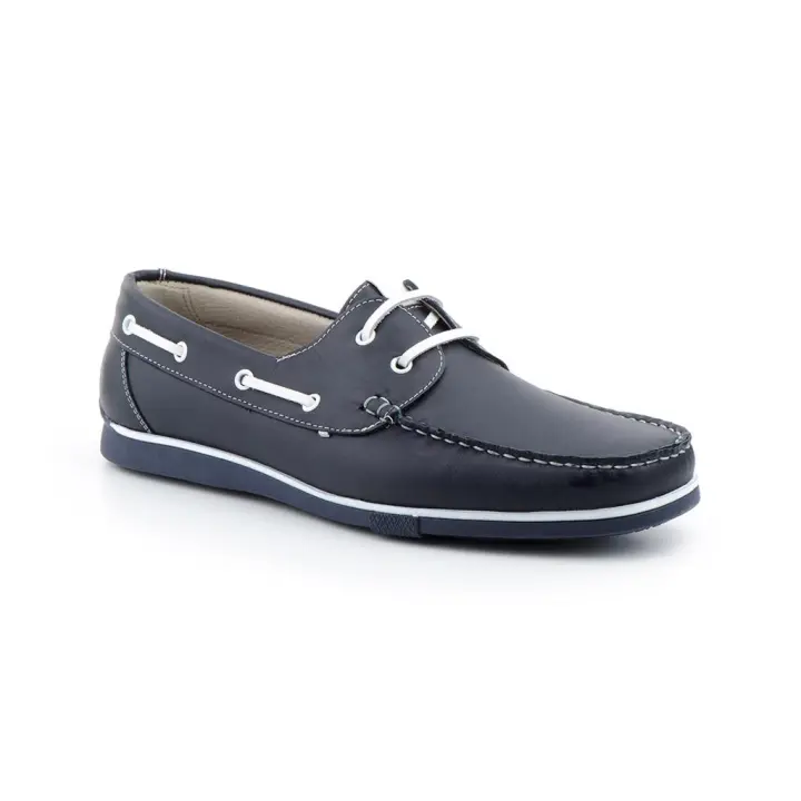 140n Marino  Hecho en España Náuticos Hombre Piel Marino Cordones Numeración: 39-45 Marca: Nautic JAM Color: Marino nautico muy comodo moderno e ideal para ir vestido e informal de gran calidad y comodidad - 1