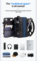 Mochila Multifuncional Fenruien Para Hombres Negocios Clásica De Viaje Con Capacidad Para Portátil De 17.3 Pulgadas Material De Alta Calidad - details 3
