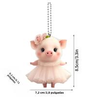 Colgante Decorativo De Cerdo Acrílico 2D Interesante Para Llaves De Coche Regalo Divertido Y Moderno Para Amigos - details 17