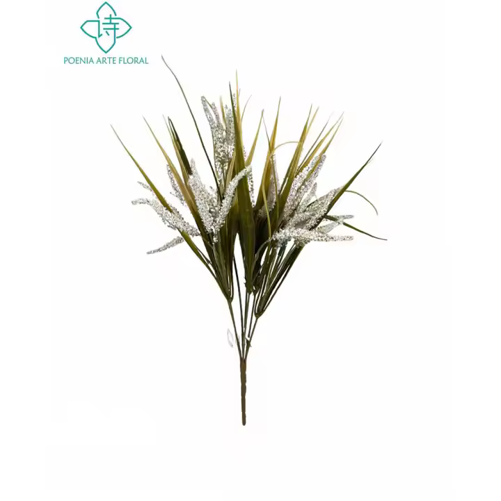 Poenia Arte Floral - Ramo de Lavanda Artificial - Realista - 41cm - Pack de 3 - 1