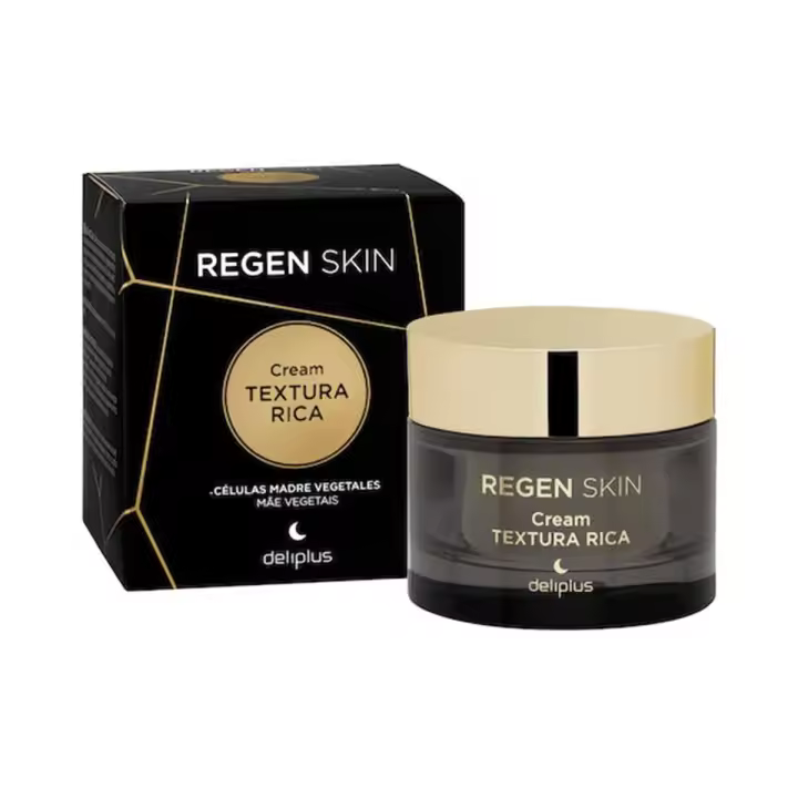 Pack 1 - Crema Facial Noche 50 ml. Textura Rica Regen Skin piel normal, seca y muy seca. Deliplus - 1