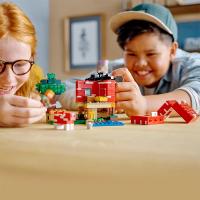 Juego De Simulación MOC Mundo Con Casa De Hongos Bloques De Construcción Vista Callejera Juego Educativo Para Niños Regalos De Navidad - details 3