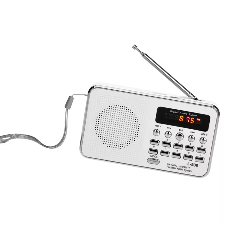 Mini Radio FM L-938 Digital Portátil Con Altavoz Estéreo 3W Reproductor De Audio MP3 Calidad De Sonido De Fidelidad Alta Pantalla De 1.5 Pulgadas - 1