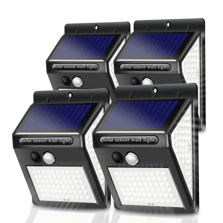 Luces Solares para Exterior, paquete de 4 Luces Solares para Cercas, Luces para cubertas, iluminación solar impermeable para Exterior para Jardín, patio, Escalera, poste de barandilla de par, Luz fría - 1
