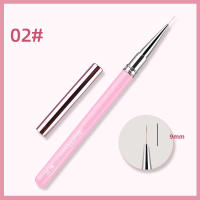 Pincel De Uñas Con Mango De Acrílico Rosa Herramientas De Dibujar Y Pintar Triangular Para Francés Y Manicura - details 2