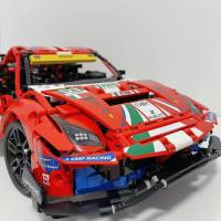 Bloques De Construcción De Carreras De Física Técnica 488 GTE AF Para Niños Modelo De Coche Deportivo Compatible Con 42125 Juguete De Montaje Para Niños - details 3