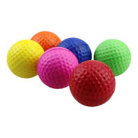 Bola De Práctica De Golf Suave De Esponja PU Colorido 42mm Juguete Para Interior Material De Espuma Sólida - details 5