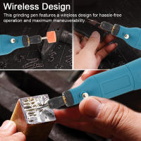 Lápiz Grabador Inalámbrico Recargable Por USB Compacto Máquina De Grabado Ajustable Herramienta De Perforación Eléctrica Para Modelos Y Joyería - details 5