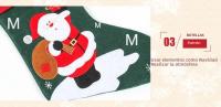 Gruesas Medias De Navidad Coloridas Con Bordado De Santa Claus Bolsas De Regalo De Navidad Decoraciones Colgantes - details 5