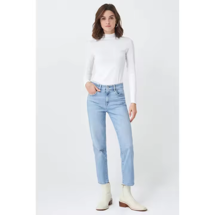 Vaqueros chica SALSA  TRUE CROPPED SLIM CLARO 126044 8501 - 1