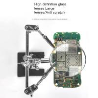 TE-801 Clip Auxiliar De Soldadura Con Aumento Magnificador Herramienta De Soporte Para Placa De Circuito Electrónico Y Soldador - details 2