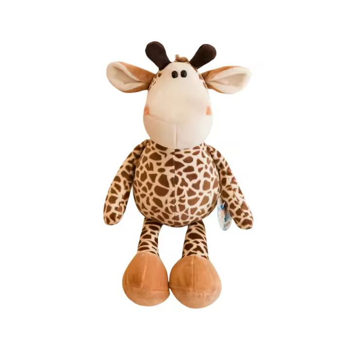 Muñeco De Peluche De Animal De Bosque Giraffa Elefante Mono León Tigre Juguetes Para Niños Actividades Regalos Juguete De Peluche Giraffa - 1