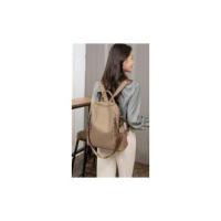 Mochila De piel auténtica para mujer, bolso de viaje de alta calidad, informal, de hombro, 2023 - details 9