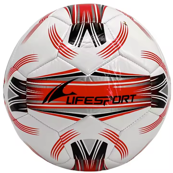 LIFESPORT BALONES DE FUTBOL BLANCO&NEGRO ROJO TALLA PESO OFICIAL - 1