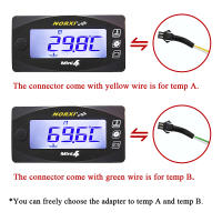 Medidor De Temperatura Doble MINI 4 Para Motocicleta CB500X NMAX125 XMAX250 300 Digital LED Medidor De Voltaje Tiempo De Cabeza De Cilindro Y Temperatura Del Agua - details 6