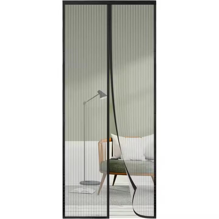 Mosquitera Puerta Magnética 105x210, 888 Mosquiteras para Puertas Negro, Disfrute del Buen Verano en Familia - 1