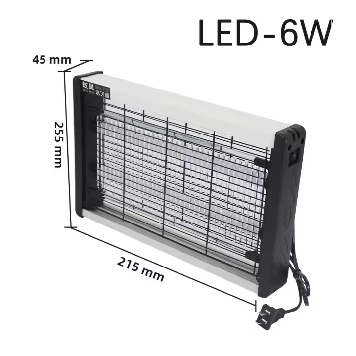 Cazador De Insectos Eléctrico Potente Lámpara Nocturna LED Mosquitero Zapper De Mosquitos Material PVC Fuente De Alimentación AC 4W - 1