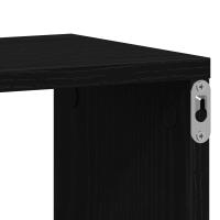 Estante de pared vidaXL - Roble negro, 85 x 16 x 52.5 cm, Hecho de madera elaborada - details 6