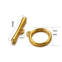 10/20 Lotes De Cerraduras De Tobogán OT En Oro / Rosa Oro Para Creación De Joyas Pulseras Collares Accesorios De Enlaces Y Conectores DIY - details 4