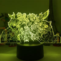 Lámpara De Noche Anime Demon Slayer Mitsuri Kanroji Figura 3D Iluminación Para Decoración De Dormitorio Regalo De Cumpleaños - details 6