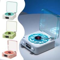 The Waves - Reproductor de Vinilo, altavoz Bluetooth de Vinilo vintage, reproductor de discos de Vinilo Bluetooth con 4 Modos, reproductor de Vinilo retro con Ondas LED con Luz Ambiental, altavoces de - details 0