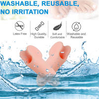 Corrector De Bigote De Gel Pexmen 2/4 Piezas Separador De Dedos Pequeños Almohadillas Para Alivio Del Dolor De Callos Y Ampollas - details 3
