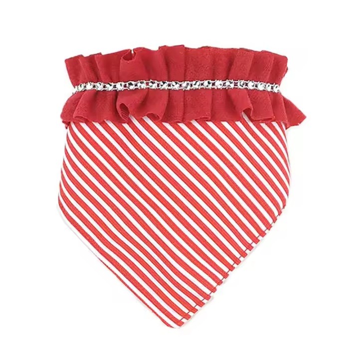 Pañuelo para perro pequeño, Passion Rouge, Bandana para perros y gato - 1